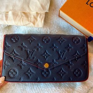 Felicie Pochette Navy/Red